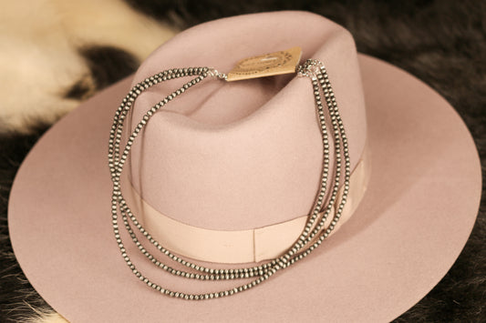 Faux navajo pearls 3-strand choker